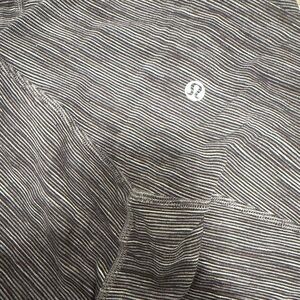 lululemon athletica Black and White Striped Leggings